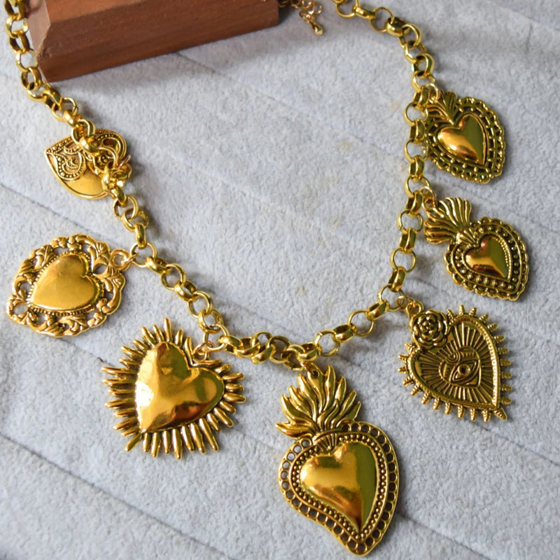 Colar Boho Chic Dramatic Heart