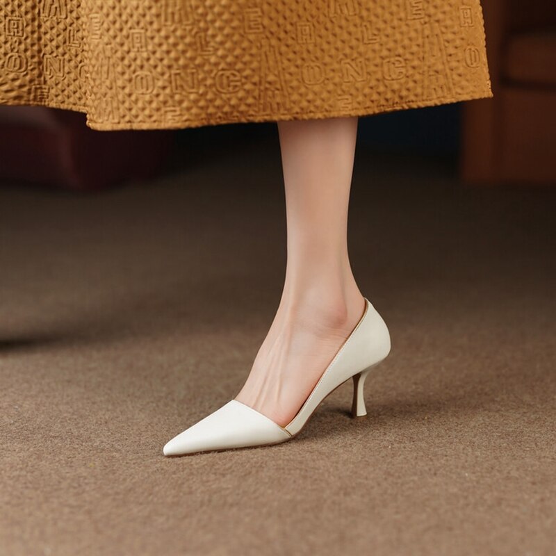 Scarpin Marselha Feminino Salto Alto De Bico Fino