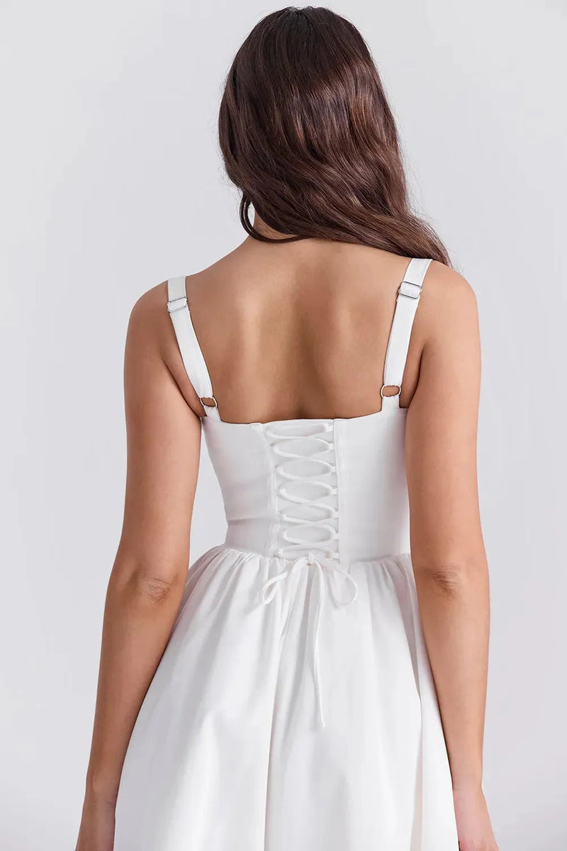 Vestido Midi Modelador Branco