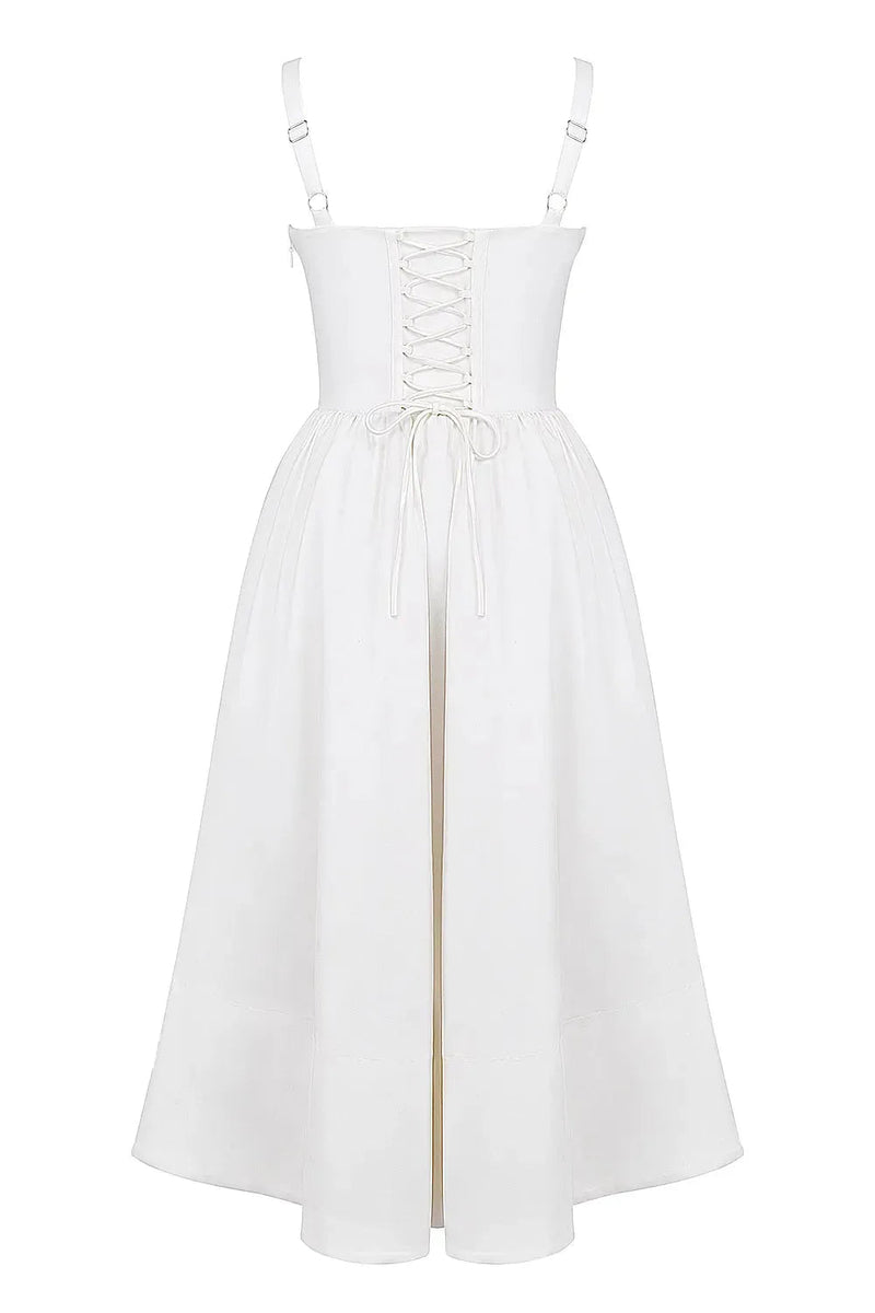 Vestido Midi Modelador Branco