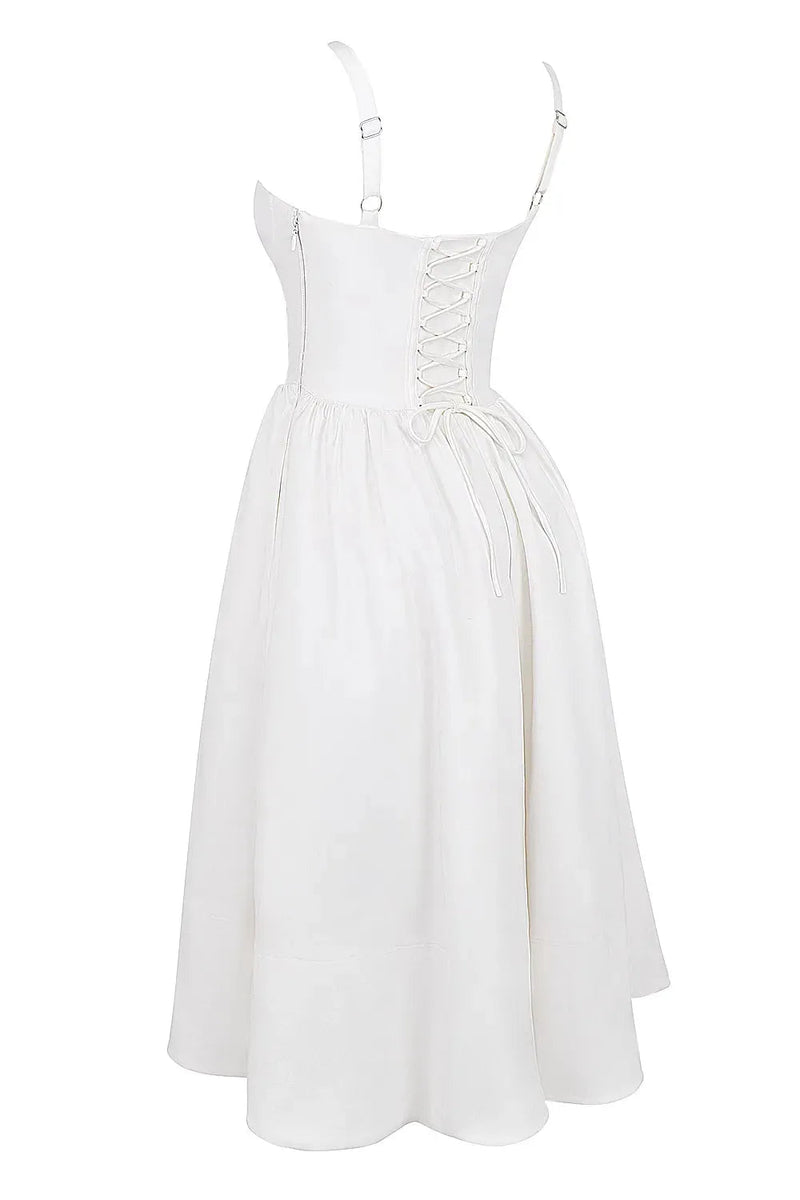Vestido Midi Modelador Branco