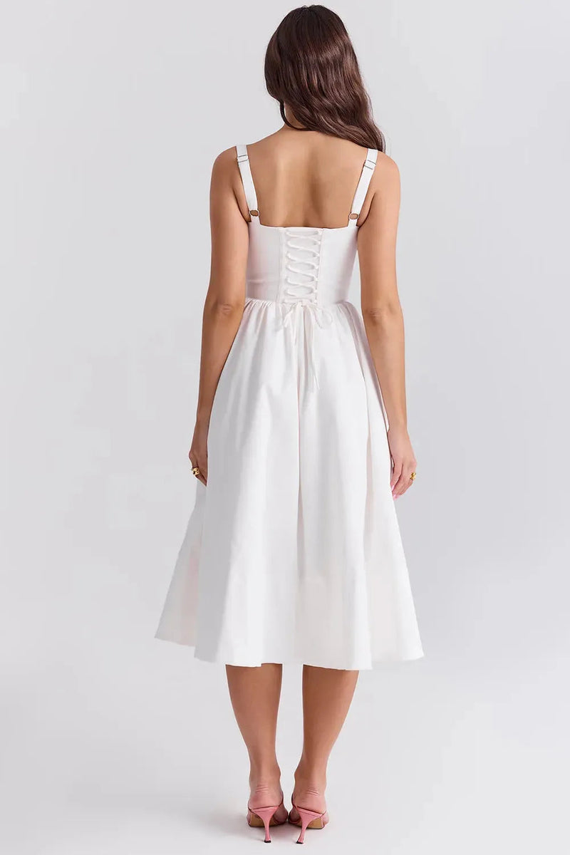 Vestido Midi Modelador Branco